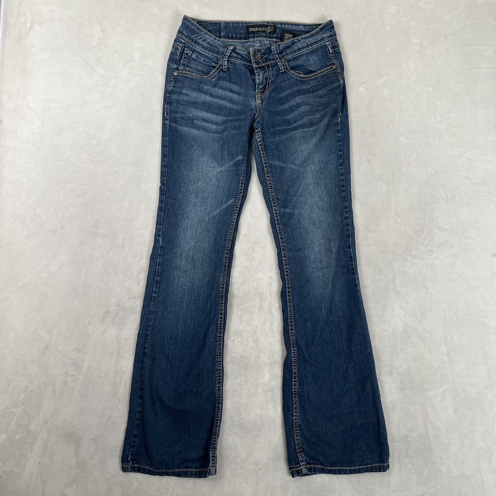 Vintage Paris Blues Bootcut Jeans Womens 5 Blue Medium Wash Stretch Denim Y2K